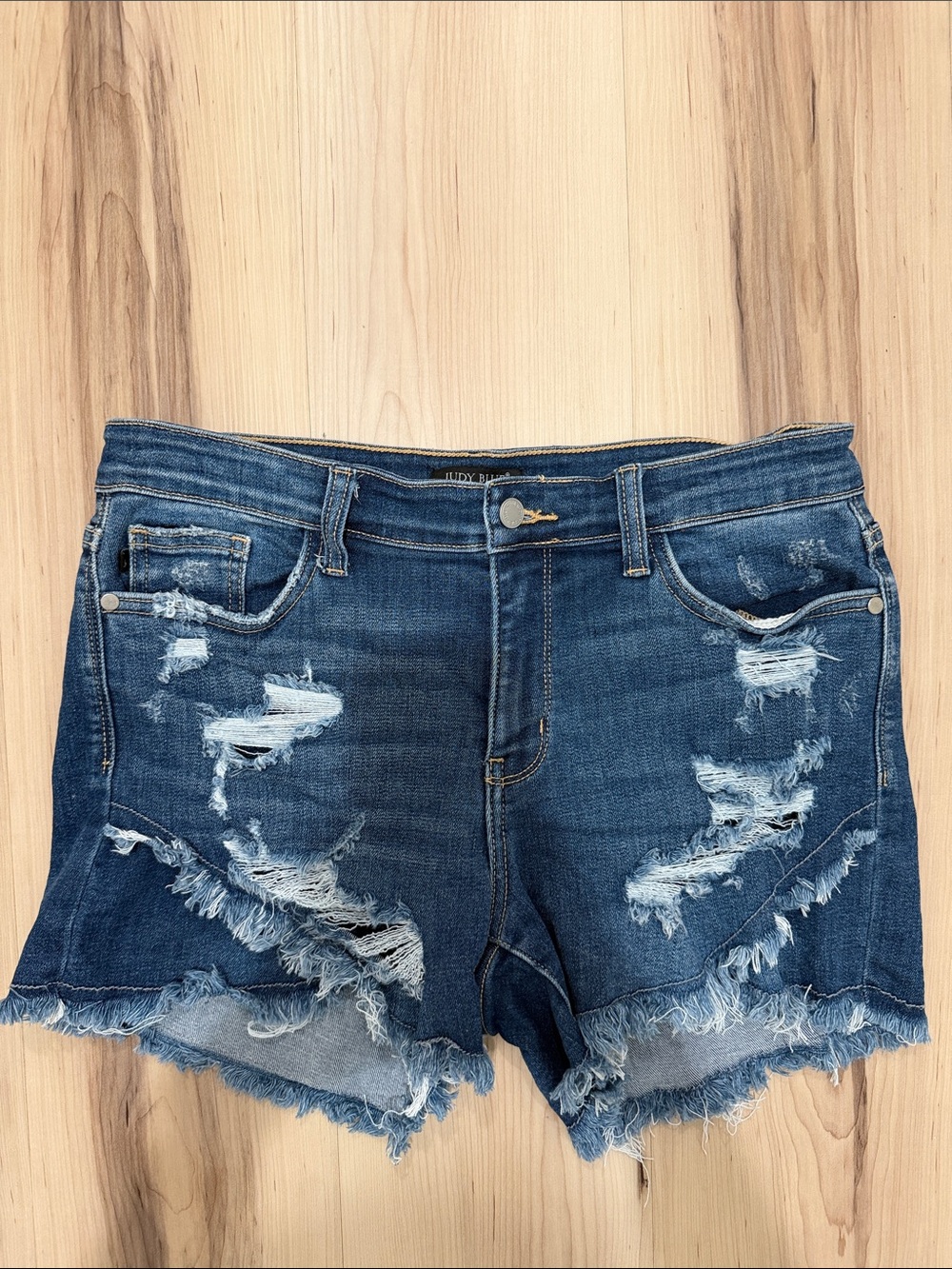 Judy Blue Distressed Denim Shorts